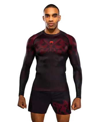 Venum Spectre Long Sleeve Rashguard Black/Red