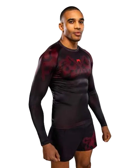 Venum Spectre Long Sleeve Rashguard Black/Red