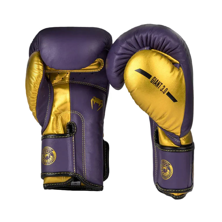 Venum Boxing Gloves Giant 3.0 Leather Purple/Gold