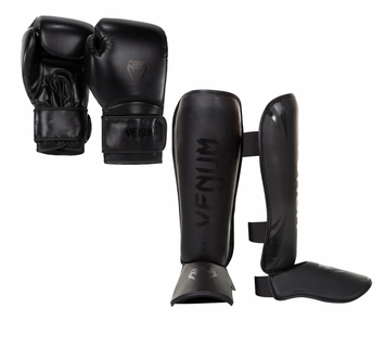 Venum Kickboxing Set Contender 1.5 Challenger Black/Black