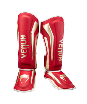 Venum Shin Guards Elite Red
