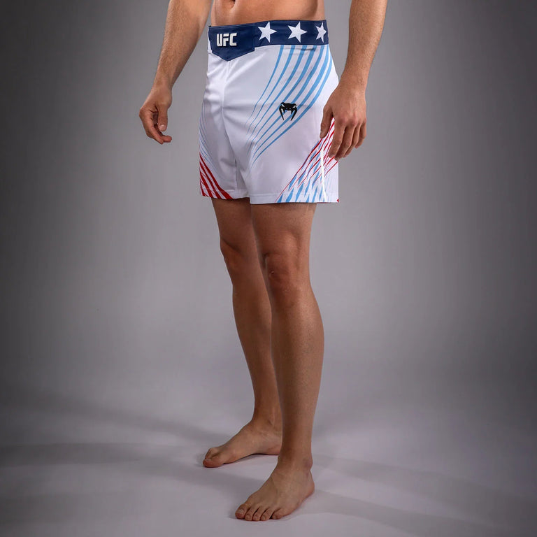 Venum X UFC Official Freedom 250 Venum Authentic Fight Night Fight Short White