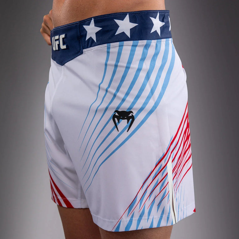 Venum X UFC Official Freedom 250 Venum Authentic Fight Night Fight Short White