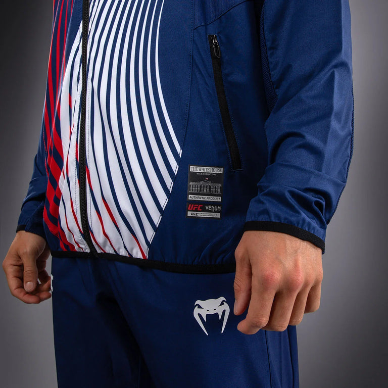 Venum X UFC Official Freedom 250 Venum Authentic Fight Night Jacket Blue