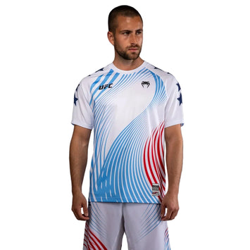 Venum X UFC Official Freedom 250 Venum Authentic Fight Night Shirt White