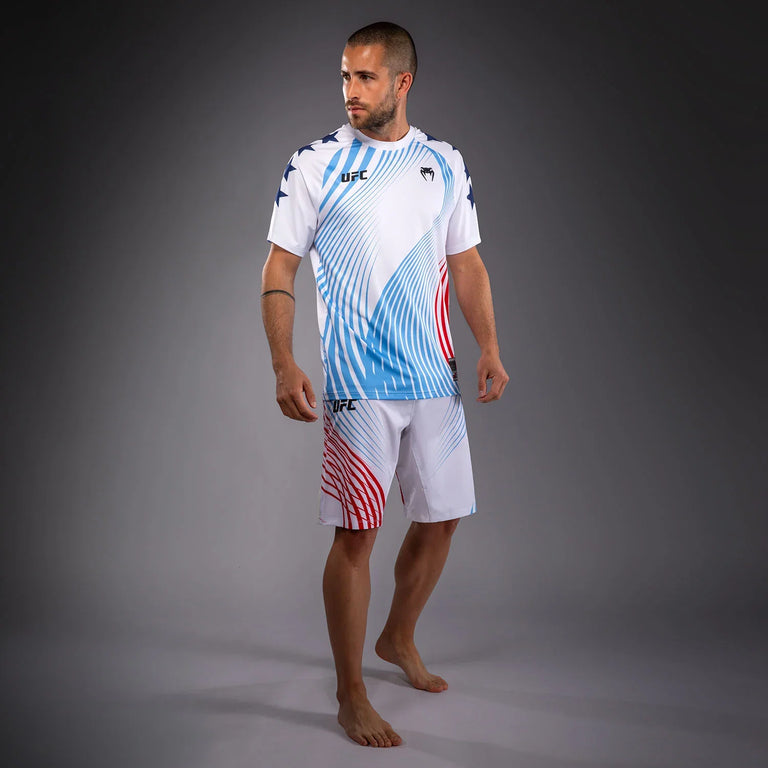 Venum X UFC Official Freedom 250 Venum Authentic Fight Night Shirt White