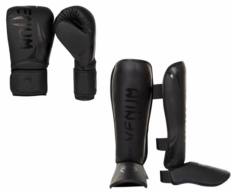 Venum Kickboxing Set Challenger 2.5 Black/Black