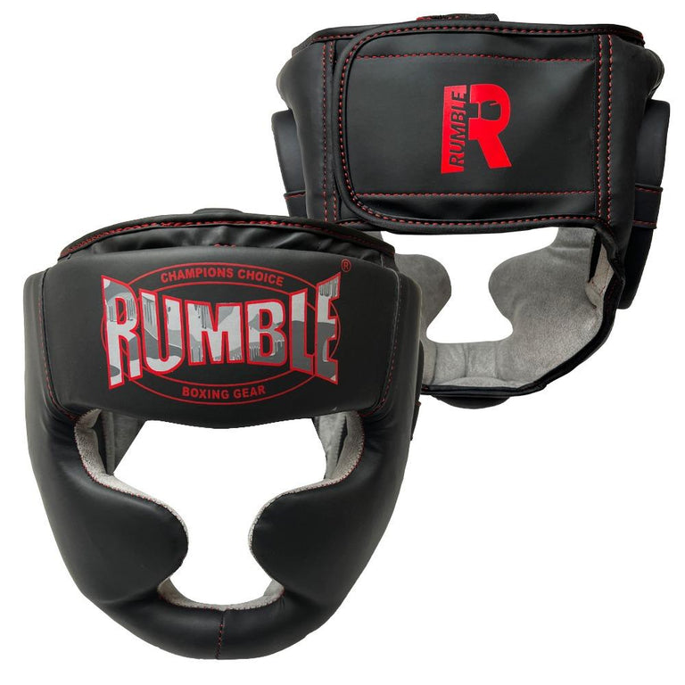 Rumble Head guard Junior Black/Red