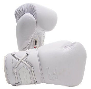 Joya Gear Boxing Gloves Elite Performance Laces Leather White