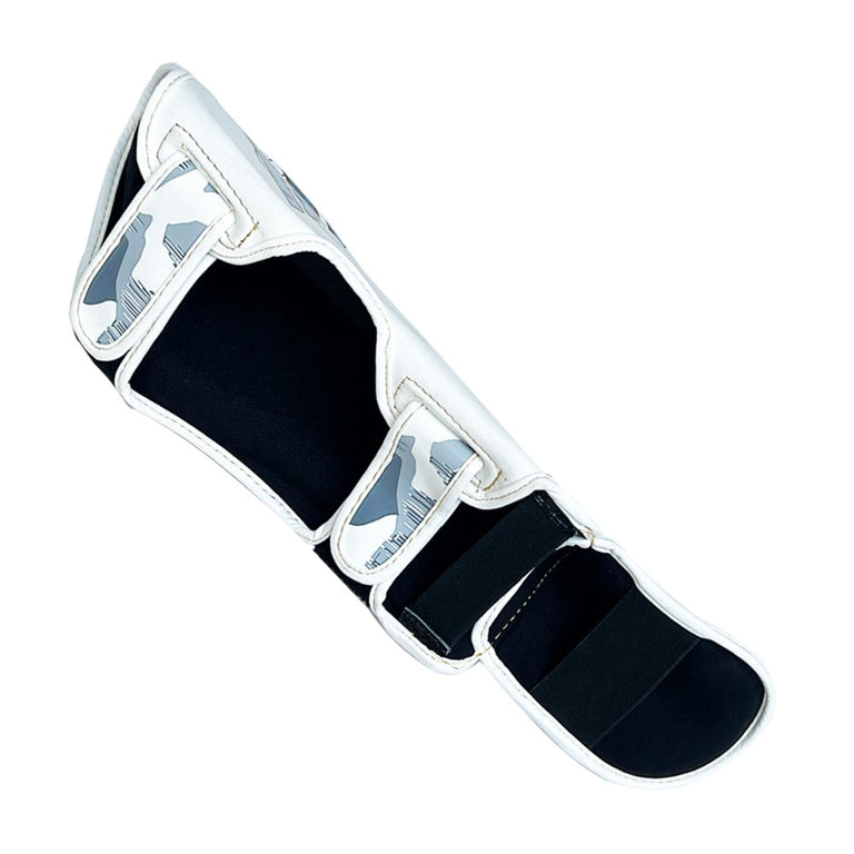 Rumble Shin Guards Kids Camo White/Gold Junior