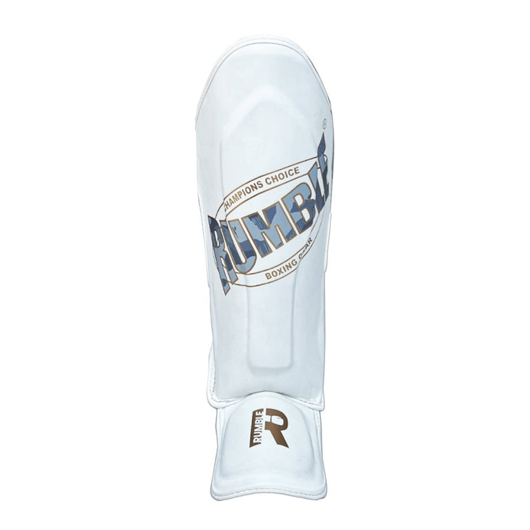 Rumble Shin Guards Kids Camo White/Gold Junior