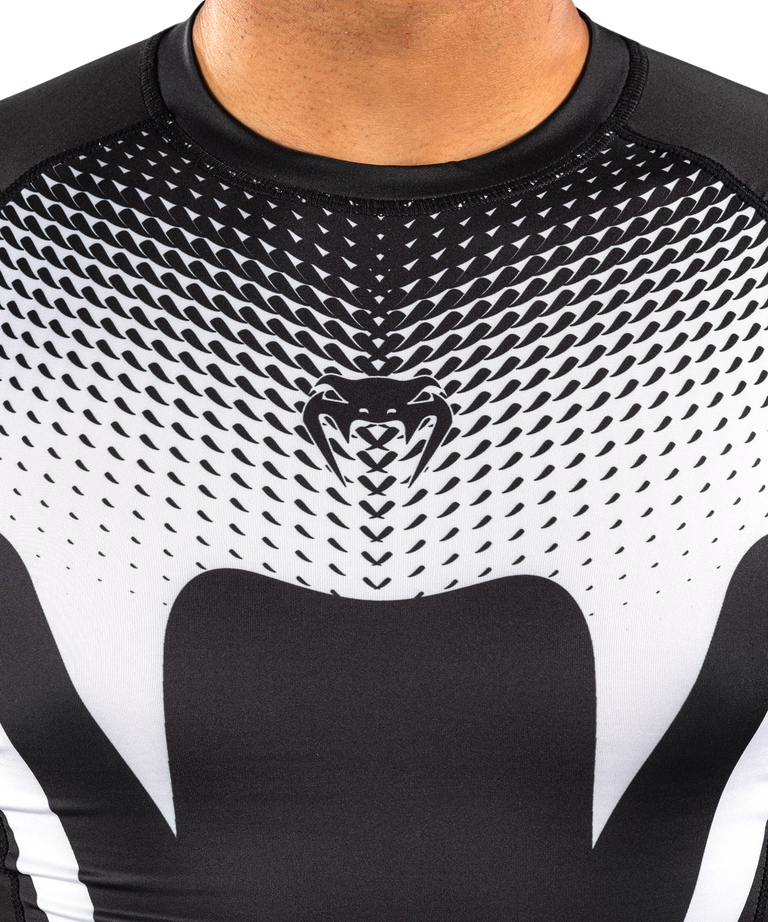 Venum Rashguard No Gi Short Sleeve Black/White