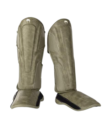 Venum Shin guards Impact Evo Scales Army Green
