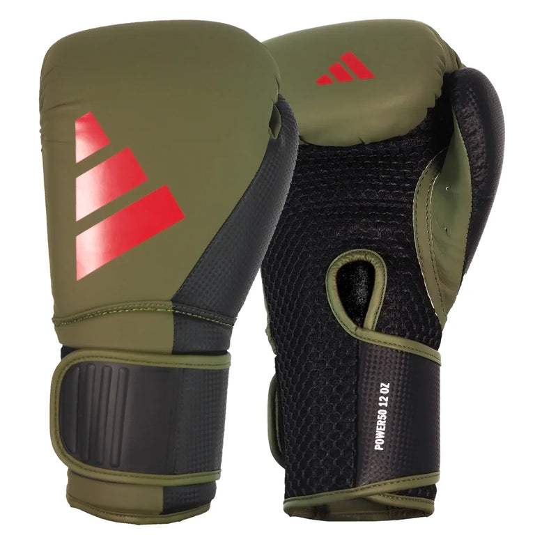 Adidas Boxing Gloves Power 50 Khaki/Black