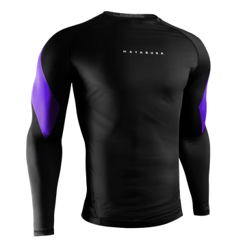 Hayabusa Men's Pro Ranked Rashguard Long Sleeve Purple