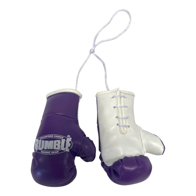 Rumble Mini Boxing Gloves Purple/White