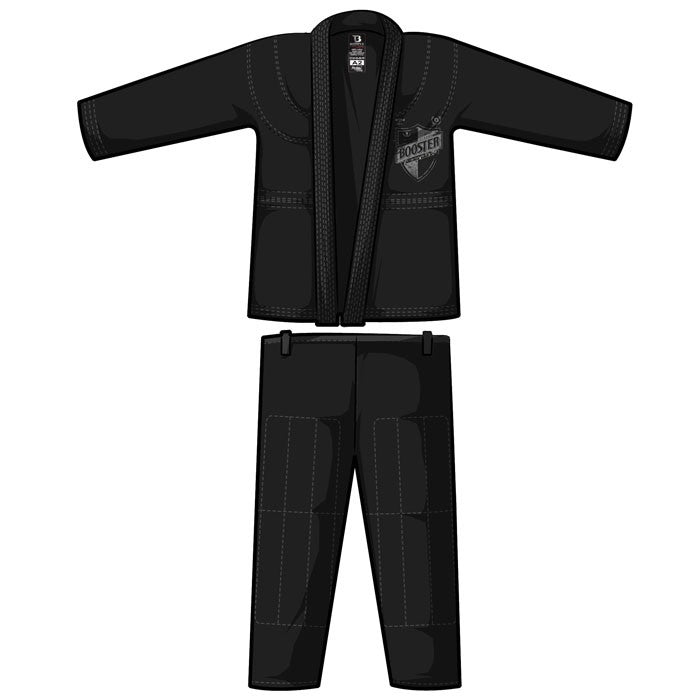 BJJ JIU JITSU Gi PRO SHIELD BLACK Booster