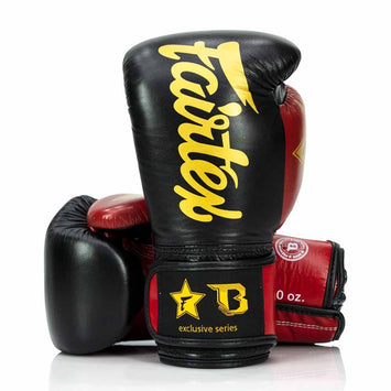 Fairtex Booster Boxing Gloves BG V2 Black/Red/Gold
