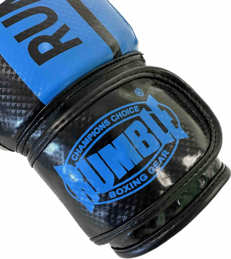 Rumble Boxing Gloves Ready PU 3.0 Black-Blue
