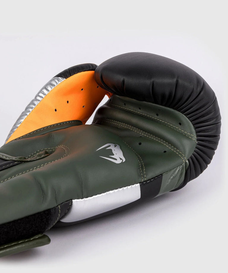 Venum Boxing Gloves Elite Black/Silver/Khaki
