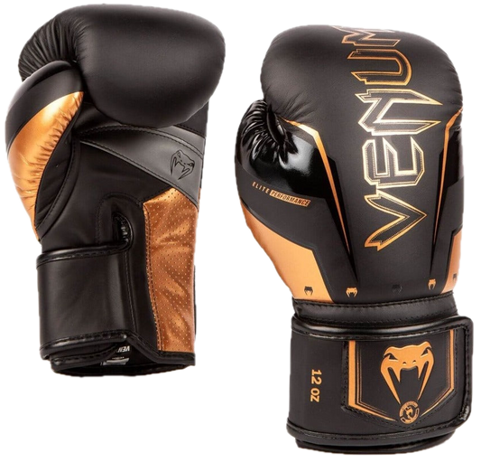 Venum Boxing Gloves Elite Evo Black/Bronze