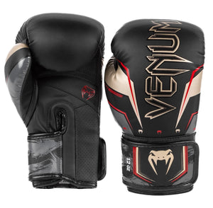 Venum Boxing Gloves Elite Evo Black/Gold/Red