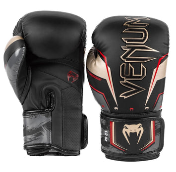 Venum Boxing Gloves Elite Evo Black/Gold/Red