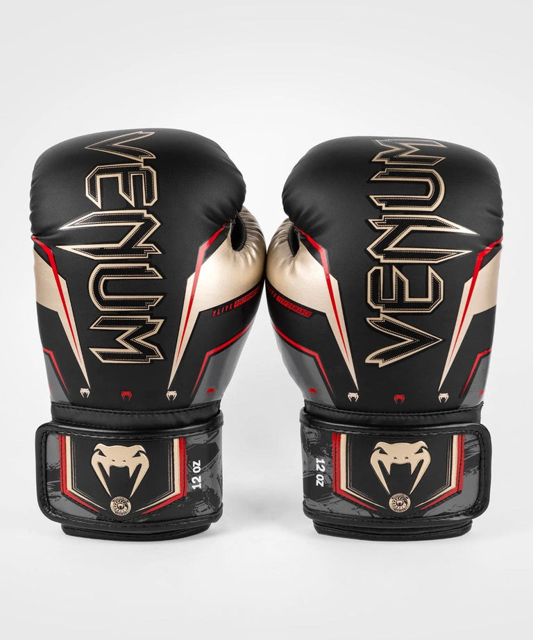 Venum Boxing Gloves Elite Evo Black/Gold/Red