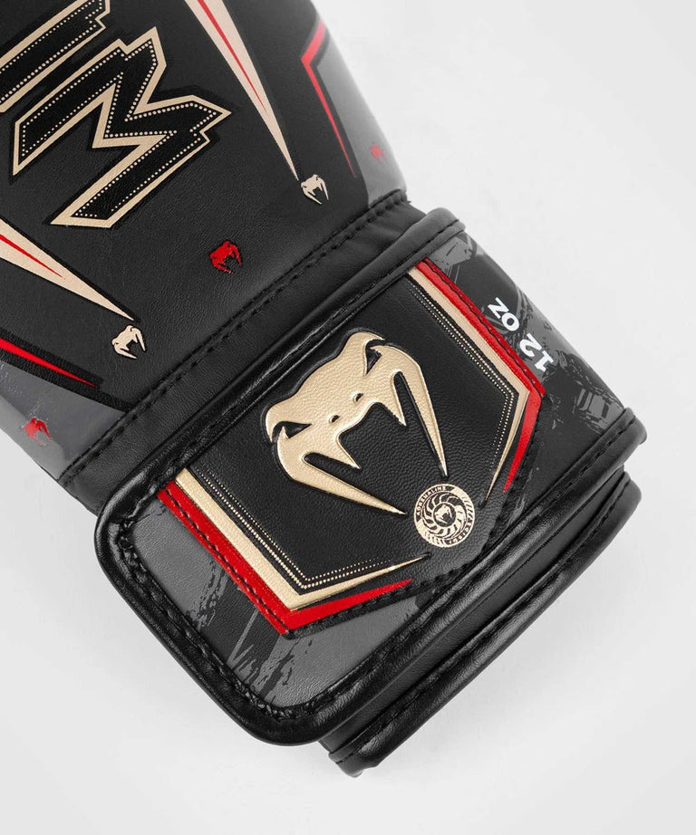 Venum Boxing Gloves Elite Evo Black/Gold/Red