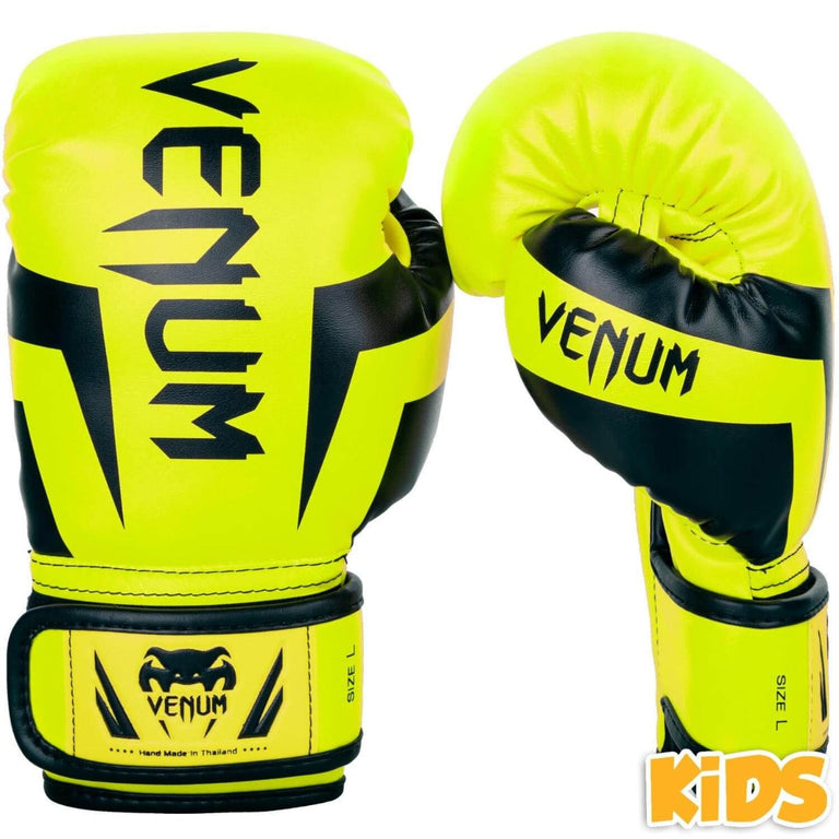 Venum Boxing gloves Elite Kids Neon Yellow