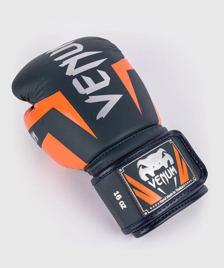 Venum Boxing Gloves Elite Navy/Silver/Orange