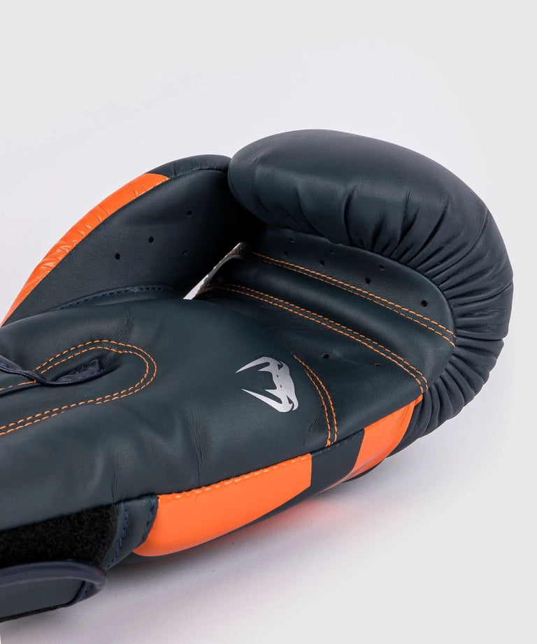 Venum Boxing Gloves Elite Navy/Silver/Orange