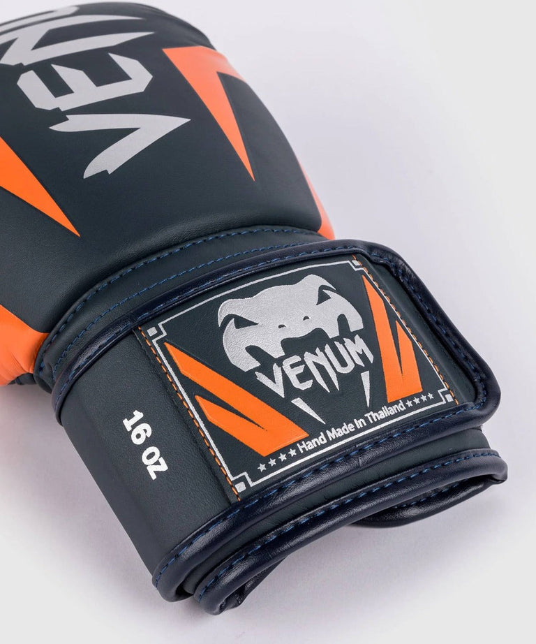 Venum Boxing Gloves Elite Navy/Silver/Orange