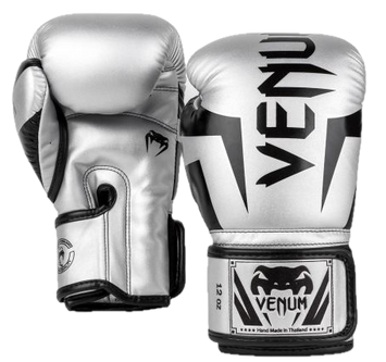 Venum Boxing Gloves Elite Silver/Black