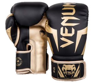Venum Boxing gloves Elite Black/Gold