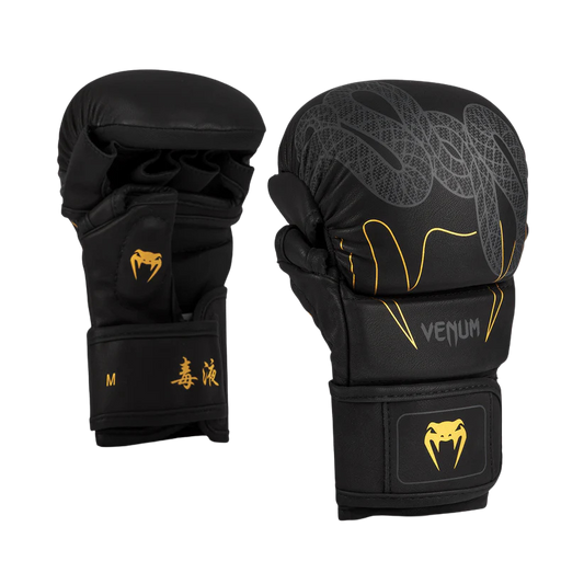 Venum MMA Gloves Sparring Serpenti Black/Silver/Gold