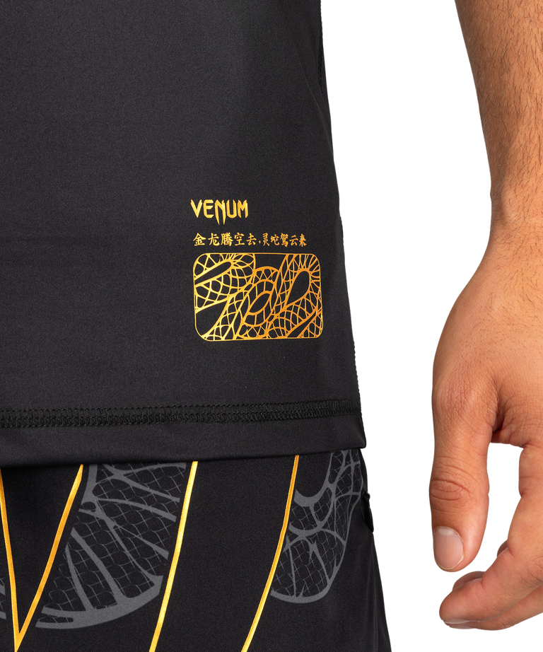 Venum Dry Tech T-shirt Serpenti Black/Silver/Gold