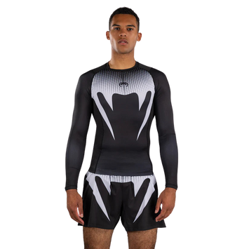 Venum Rashguard No Gi Long Sleeve Black/White