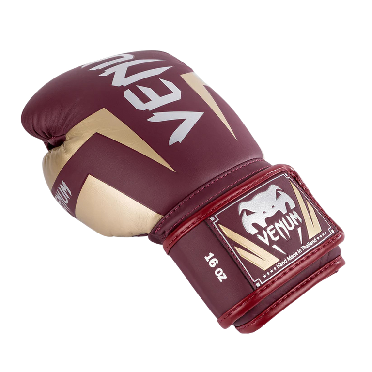 Venum Boxing Gloves Elite Burgundy/Gold