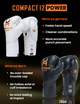 Hit N Move Bag and Conditioning Boxing Gloves Compact 12oz White
