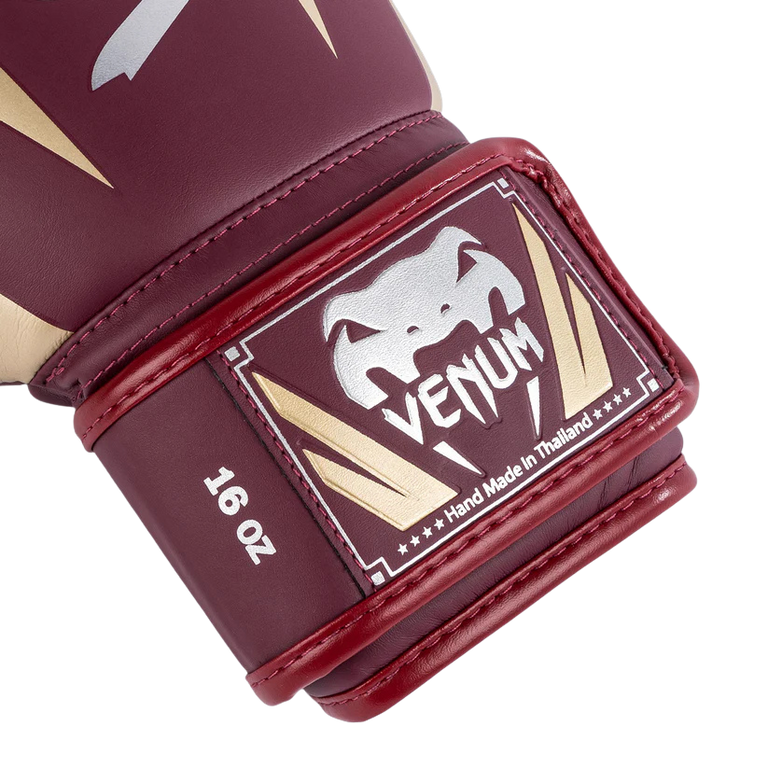 Venum Boxing Gloves Elite Burgundy/Gold