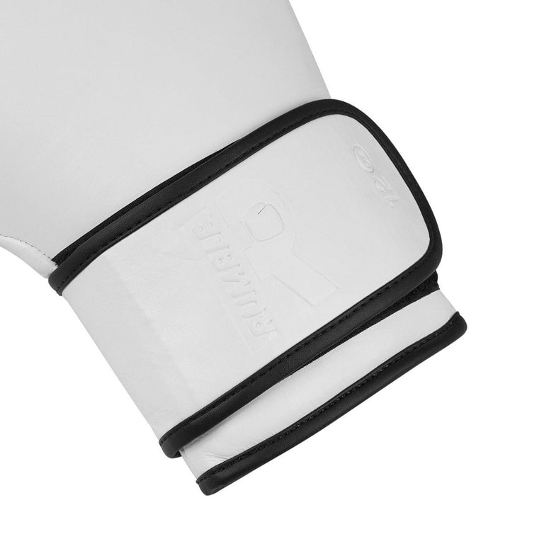 Rumble Boxing Gloves Leather R-Line White