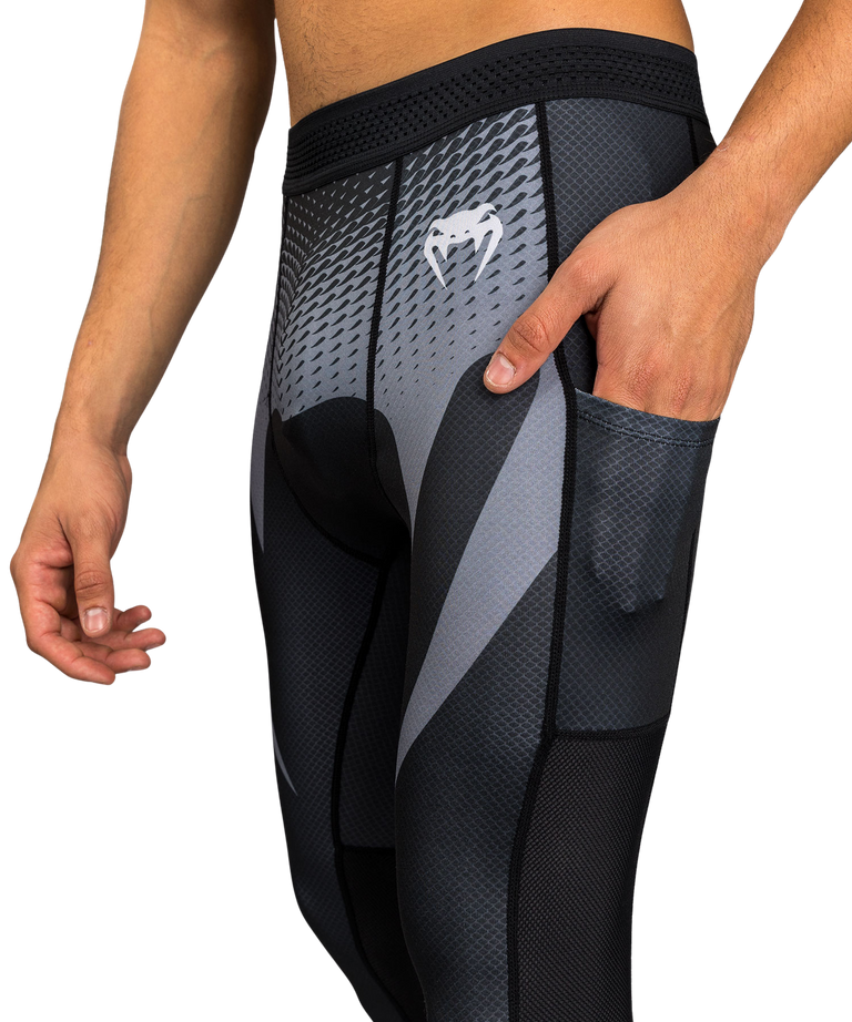 Venum Spats No Gi Black/Silver Grey