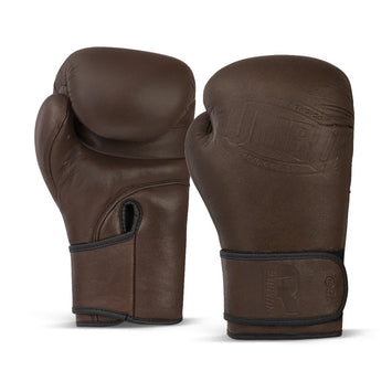 Rumble Boxing Gloves Leather R-Line Brown
