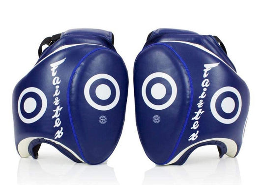 Leg Protector Fairtex Thigh pads Blue/White