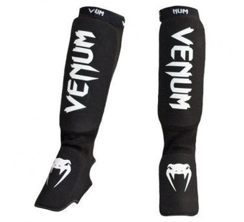 Venum Shin Guards Kontact Instep Black/White