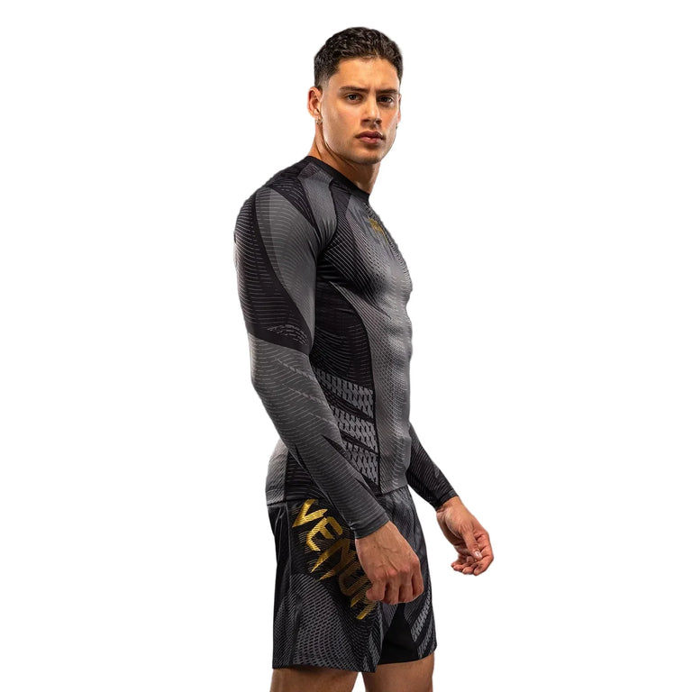 Venum Galactic 3.0 Long Sleeve Rashguard Black/Gold