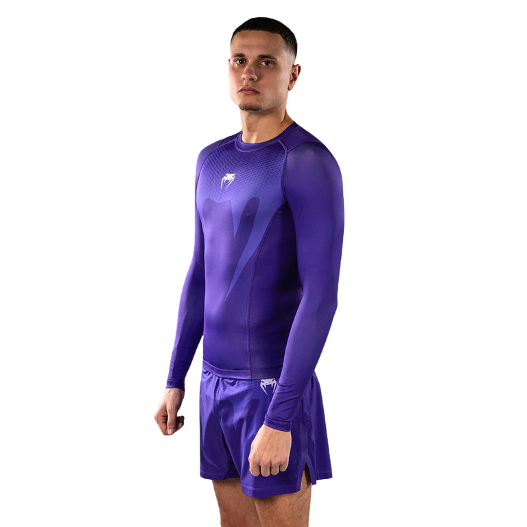 Venum Rashguard No Gi Long Sleeve Purple