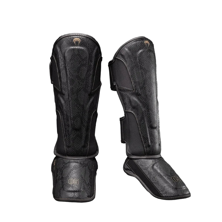 Venum Shin Guards Impact Evo Scales Dark Grey