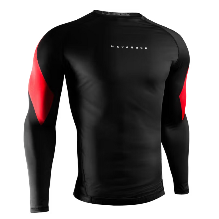 Hayabusa Men's Pro Ranked Rashguard Long Sleeve Black